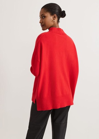 Phase Eight Alice Wool Cashmere Knitwear Red Canada | IPDFGC-819